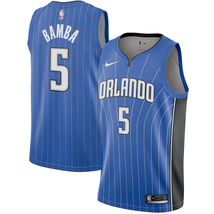 Men Orlando Magic #5 Mohamed Bamba Nike Royal Swingman NBA Jersey->orlando magic->NBA Jersey